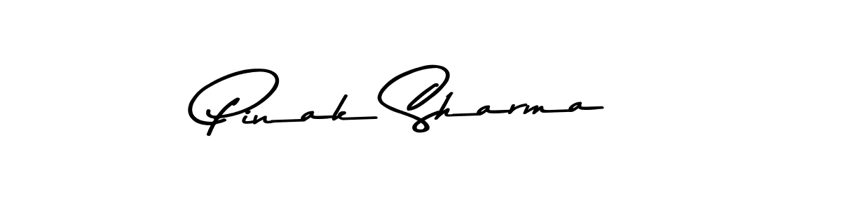 You should practise on your own different ways (Asem Kandis PERSONAL USE) to write your name (Pinak Sharma) in signature. don't let someone else do it for you. Pinak Sharma signature style 9 images and pictures png