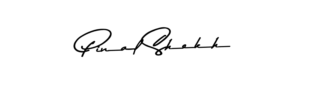 This is the best signature style for the Pinal Shekh name. Also you like these signature font (Asem Kandis PERSONAL USE). Mix name signature. Pinal Shekh signature style 9 images and pictures png