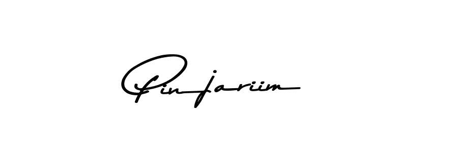 How to make Pinjariim name signature. Use Asem Kandis PERSONAL USE style for creating short signs online. This is the latest handwritten sign. Pinjariim signature style 9 images and pictures png