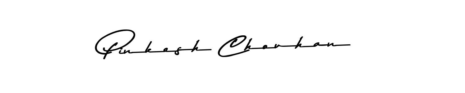 Make a beautiful signature design for name Pinkesh Chouhan. With this signature (Asem Kandis PERSONAL USE) style, you can create a handwritten signature for free. Pinkesh Chouhan signature style 9 images and pictures png