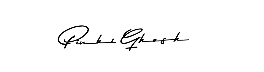 Use a signature maker to create a handwritten signature online. With this signature software, you can design (Asem Kandis PERSONAL USE) your own signature for name Pinki Ghosh. Pinki Ghosh signature style 9 images and pictures png