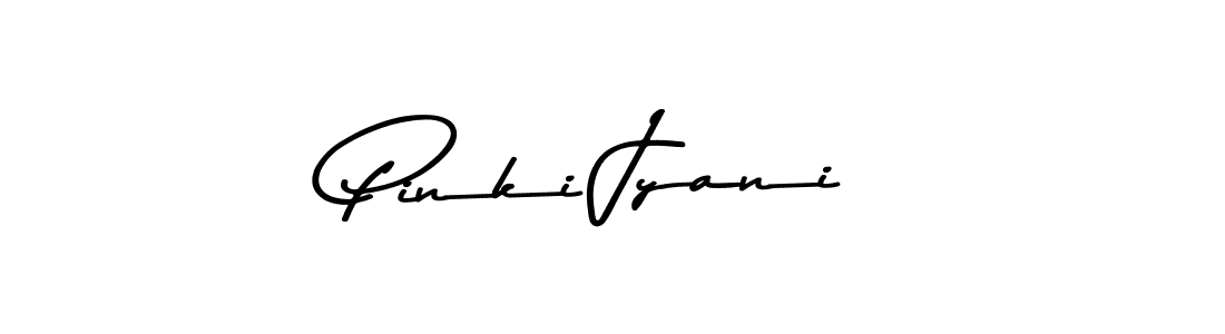 Make a beautiful signature design for name Pinki Jyani. With this signature (Asem Kandis PERSONAL USE) style, you can create a handwritten signature for free. Pinki Jyani signature style 9 images and pictures png