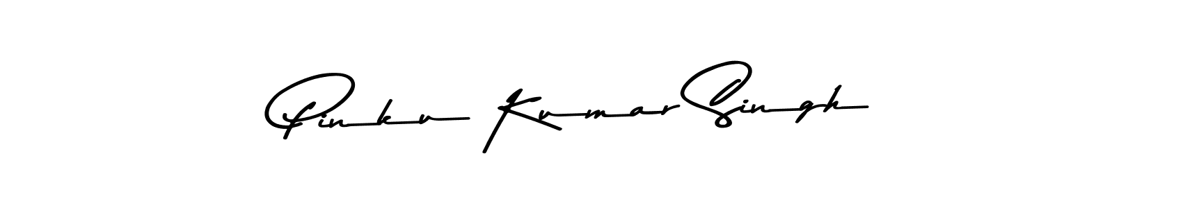 Use a signature maker to create a handwritten signature online. With this signature software, you can design (Asem Kandis PERSONAL USE) your own signature for name Pinku Kumar Singh. Pinku Kumar Singh signature style 9 images and pictures png