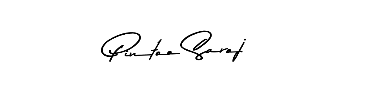 The best way (Asem Kandis PERSONAL USE) to make a short signature is to pick only two or three words in your name. The name Pintoo Saroj include a total of six letters. For converting this name. Pintoo Saroj signature style 9 images and pictures png