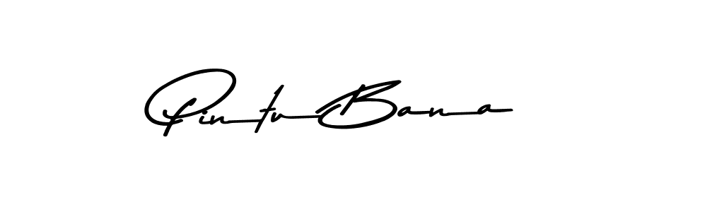 Create a beautiful signature design for name Pintu Bana. With this signature (Asem Kandis PERSONAL USE) fonts, you can make a handwritten signature for free. Pintu Bana signature style 9 images and pictures png