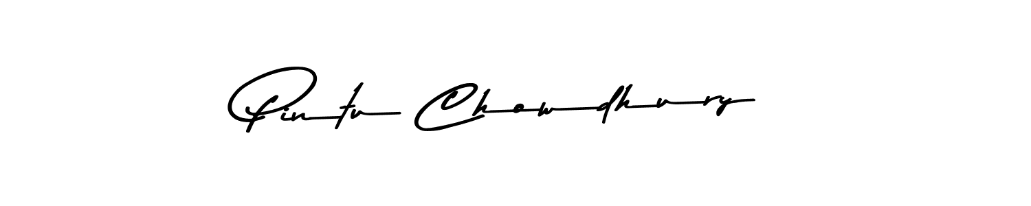 Make a beautiful signature design for name Pintu Chowdhury. With this signature (Asem Kandis PERSONAL USE) style, you can create a handwritten signature for free. Pintu Chowdhury signature style 9 images and pictures png