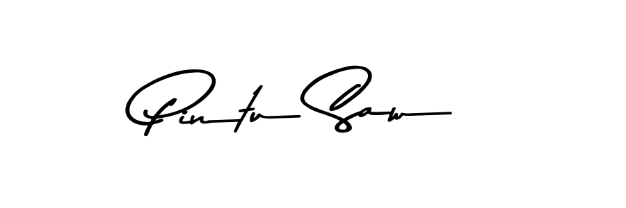 How to make Pintu Saw signature? Asem Kandis PERSONAL USE is a professional autograph style. Create handwritten signature for Pintu Saw name. Pintu Saw signature style 9 images and pictures png