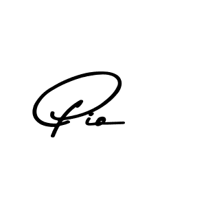 Create a beautiful signature design for name Pio. With this signature (Asem Kandis PERSONAL USE) fonts, you can make a handwritten signature for free. Pio signature style 9 images and pictures png