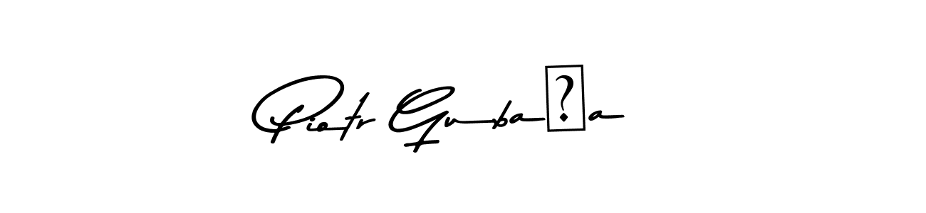 if you are searching for the best signature style for your name Piotr Gubała. so please give up your signature search. here we have designed multiple signature styles  using Asem Kandis PERSONAL USE. Piotr Gubała signature style 9 images and pictures png