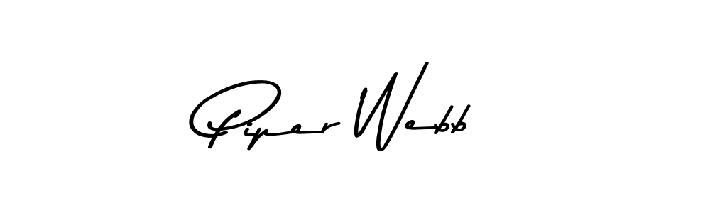 Make a beautiful signature design for name Piper Webb. With this signature (Asem Kandis PERSONAL USE) style, you can create a handwritten signature for free. Piper Webb signature style 9 images and pictures png