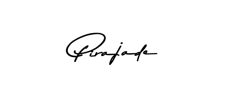 How to make Pirajade name signature. Use Asem Kandis PERSONAL USE style for creating short signs online. This is the latest handwritten sign. Pirajade signature style 9 images and pictures png