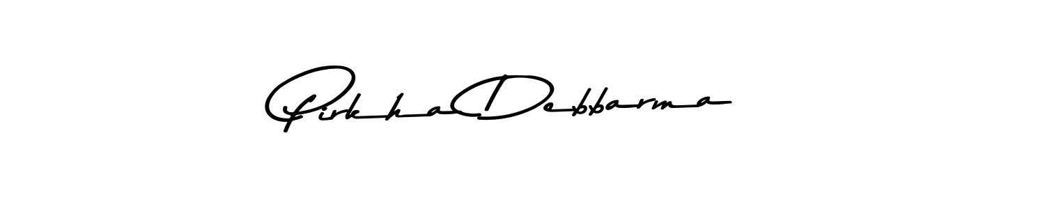 Create a beautiful signature design for name Pirkha Debbarma. With this signature (Asem Kandis PERSONAL USE) fonts, you can make a handwritten signature for free. Pirkha Debbarma signature style 9 images and pictures png