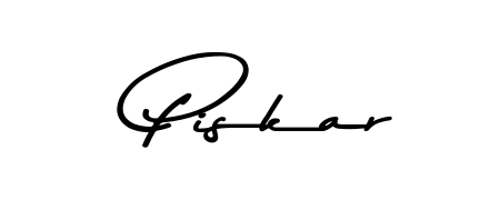 Create your official email sign-off with Piskar name in Asem Kandis PERSONAL USE style. Crisp, clean, and perfectly legible across all screens. Piskar signature style 9 images and pictures png