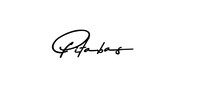 Design your own signature with our free online signature maker. With this signature software, you can create a handwritten (Asem Kandis PERSONAL USE) signature for name Pitabas. Pitabas signature style 9 images and pictures png