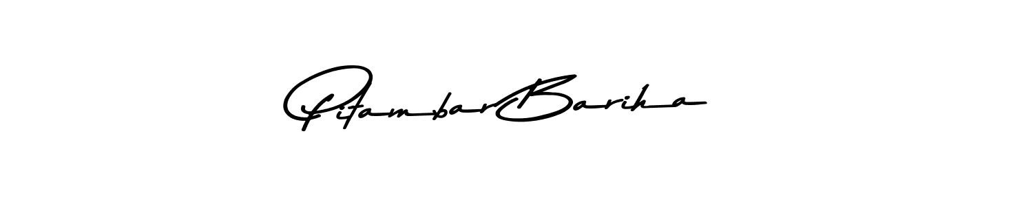 How to make Pitambar Bariha signature? Asem Kandis PERSONAL USE is a professional autograph style. Create handwritten signature for Pitambar Bariha name. Pitambar Bariha signature style 9 images and pictures png