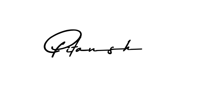 The best way (Asem Kandis PERSONAL USE) to make a short signature is to pick only two or three words in your name. The name Pitansh include a total of six letters. For converting this name. Pitansh signature style 9 images and pictures png