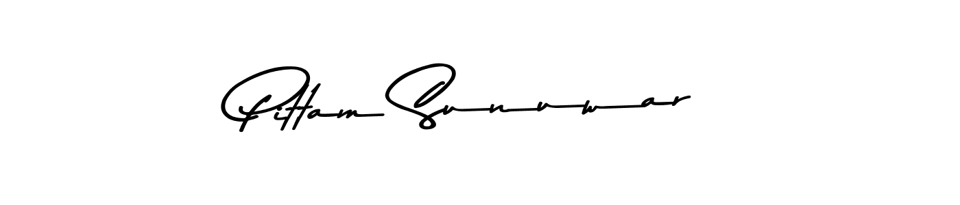 Pittam Sunuwar stylish signature style. Best Handwritten Sign (Asem Kandis PERSONAL USE) for my name. Handwritten Signature Collection Ideas for my name Pittam Sunuwar. Pittam Sunuwar signature style 9 images and pictures png