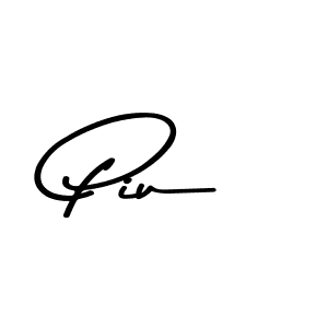 How to make Piu name signature. Use Asem Kandis PERSONAL USE style for creating short signs online. This is the latest handwritten sign. Piu signature style 9 images and pictures png