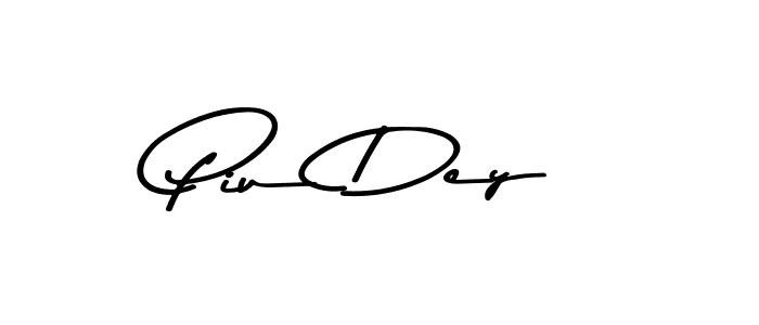 Use a signature maker to create a handwritten signature online. With this signature software, you can design (Asem Kandis PERSONAL USE) your own signature for name Piu Dey. Piu Dey signature style 9 images and pictures png