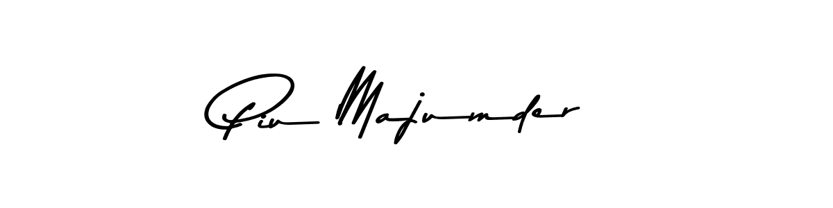 Make a beautiful signature design for name Piu Majumder. With this signature (Asem Kandis PERSONAL USE) style, you can create a handwritten signature for free. Piu Majumder signature style 9 images and pictures png