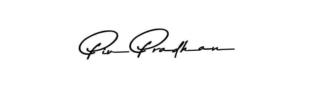 Use a signature maker to create a handwritten signature online. With this signature software, you can design (Asem Kandis PERSONAL USE) your own signature for name Piu Pradhan. Piu Pradhan signature style 9 images and pictures png