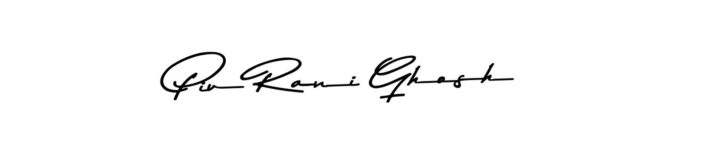 The best way (Asem Kandis PERSONAL USE) to make a short signature is to pick only two or three words in your name. The name Piu Rani Ghosh include a total of six letters. For converting this name. Piu Rani Ghosh signature style 9 images and pictures png