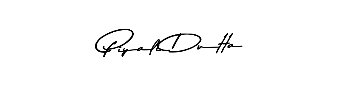 Make a beautiful signature design for name Piyali Dutta. With this signature (Asem Kandis PERSONAL USE) style, you can create a handwritten signature for free. Piyali Dutta signature style 9 images and pictures png