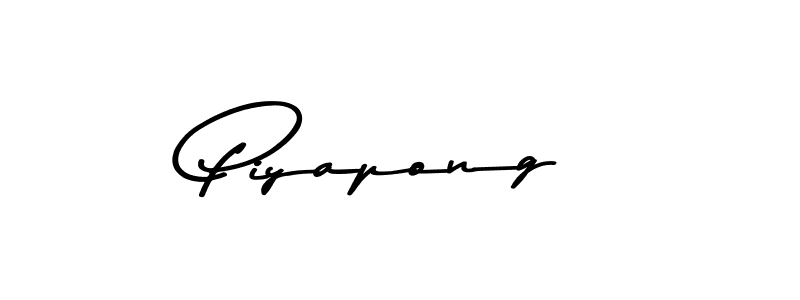 Design your own signature with our free online signature maker. With this signature software, you can create a handwritten (Asem Kandis PERSONAL USE) signature for name Piyapong. Piyapong signature style 9 images and pictures png