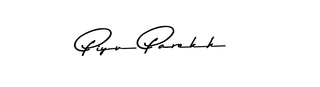 You should practise on your own different ways (Asem Kandis PERSONAL USE) to write your name (Piyu Parekh) in signature. don't let someone else do it for you. Piyu Parekh signature style 9 images and pictures png
