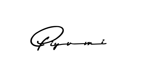 You should practise on your own different ways (Asem Kandis PERSONAL USE) to write your name (Piyumi) in signature. don't let someone else do it for you. Piyumi signature style 9 images and pictures png