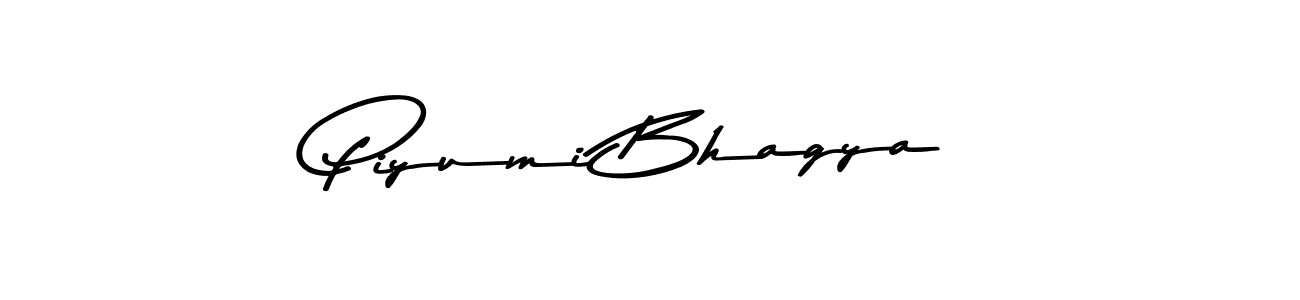 The best way (Asem Kandis PERSONAL USE) to make a short signature is to pick only two or three words in your name. The name Piyumi Bhagya include a total of six letters. For converting this name. Piyumi Bhagya signature style 9 images and pictures png