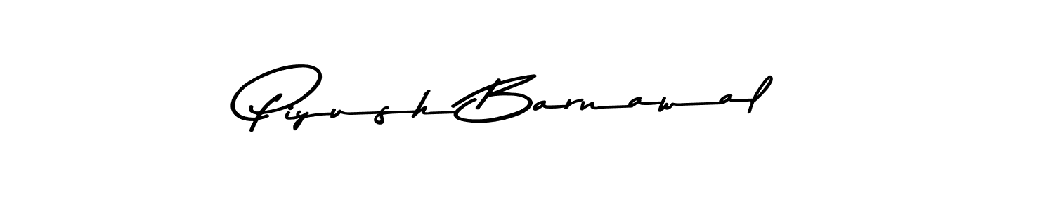 Design your own signature with our free online signature maker. With this signature software, you can create a handwritten (Asem Kandis PERSONAL USE) signature for name Piyush Barnawal. Piyush Barnawal signature style 9 images and pictures png