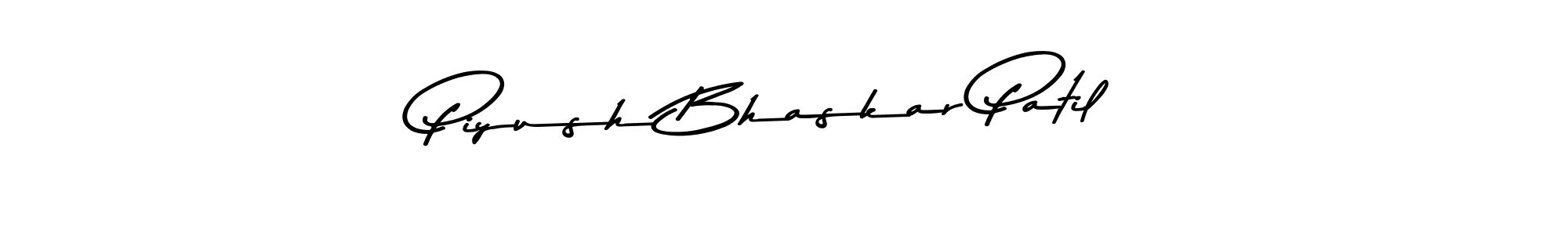 How to make Piyush Bhaskar Patil name signature. Use Asem Kandis PERSONAL USE style for creating short signs online. This is the latest handwritten sign. Piyush Bhaskar Patil signature style 9 images and pictures png
