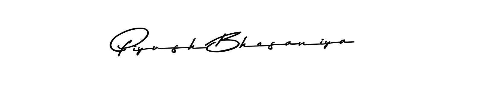 This is the best signature style for the Piyush Bhesaniya name. Also you like these signature font (Asem Kandis PERSONAL USE). Mix name signature. Piyush Bhesaniya signature style 9 images and pictures png
