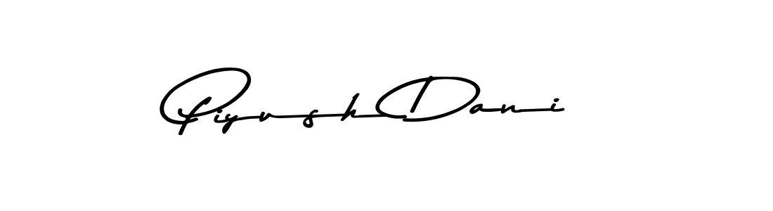 This is the best signature style for the Piyush Dani name. Also you like these signature font (Asem Kandis PERSONAL USE). Mix name signature. Piyush Dani signature style 9 images and pictures png