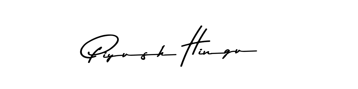 Make a beautiful signature design for name Piyush Hingu. With this signature (Asem Kandis PERSONAL USE) style, you can create a handwritten signature for free. Piyush Hingu signature style 9 images and pictures png