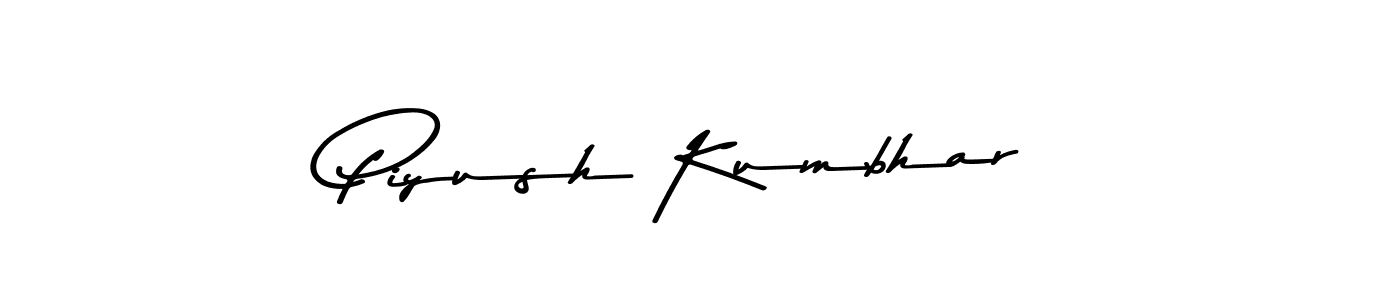 Make a beautiful signature design for name Piyush Kumbhar. With this signature (Asem Kandis PERSONAL USE) style, you can create a handwritten signature for free. Piyush Kumbhar signature style 9 images and pictures png