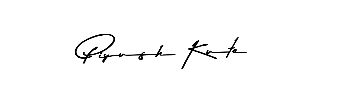 Also You can easily find your signature by using the search form. We will create Piyush Kute name handwritten signature images for you free of cost using Asem Kandis PERSONAL USE sign style. Piyush Kute signature style 9 images and pictures png