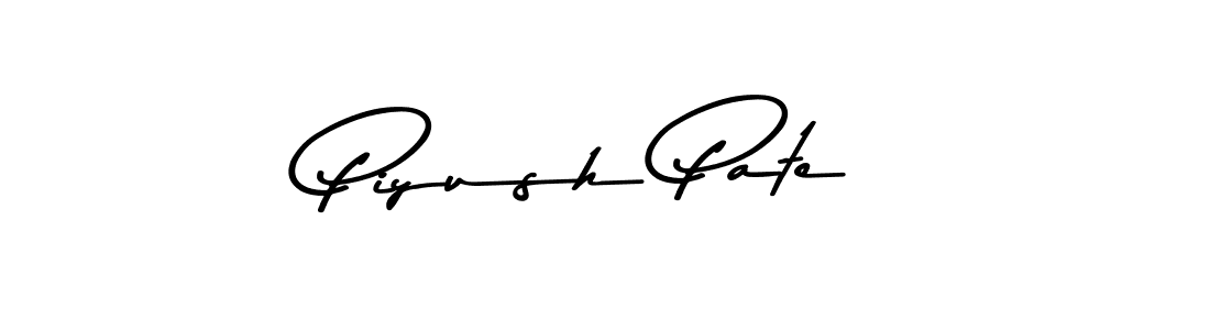 Use a signature maker to create a handwritten signature online. With this signature software, you can design (Asem Kandis PERSONAL USE) your own signature for name Piyush Pate. Piyush Pate signature style 9 images and pictures png
