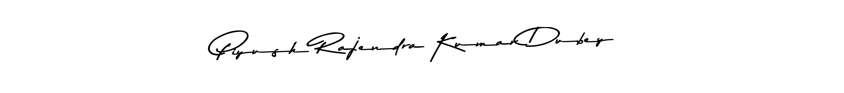 Create a beautiful signature design for name Piyush Rajendra Kumar Dubey. With this signature (Asem Kandis PERSONAL USE) fonts, you can make a handwritten signature for free. Piyush Rajendra Kumar Dubey signature style 9 images and pictures png