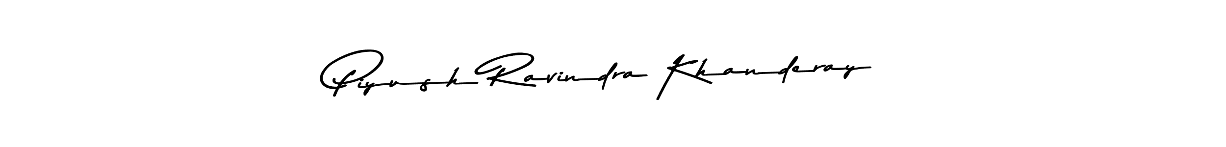 How to make Piyush Ravindra Khanderay signature? Asem Kandis PERSONAL USE is a professional autograph style. Create handwritten signature for Piyush Ravindra Khanderay name. Piyush Ravindra Khanderay signature style 9 images and pictures png