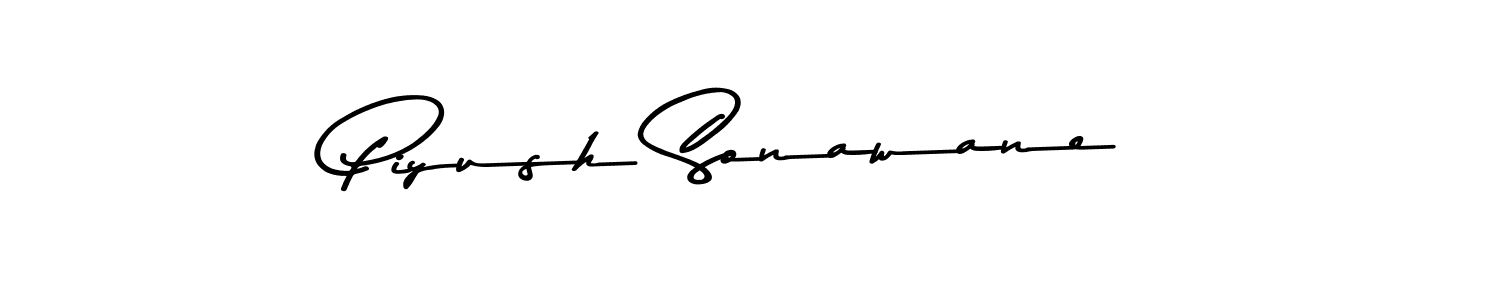 Make a beautiful signature design for name Piyush Sonawane. With this signature (Asem Kandis PERSONAL USE) style, you can create a handwritten signature for free. Piyush Sonawane signature style 9 images and pictures png