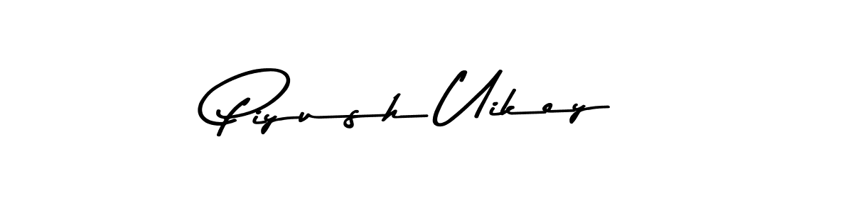 Use a signature maker to create a handwritten signature online. With this signature software, you can design (Asem Kandis PERSONAL USE) your own signature for name Piyush Uikey. Piyush Uikey signature style 9 images and pictures png