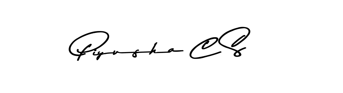 Use a signature maker to create a handwritten signature online. With this signature software, you can design (Asem Kandis PERSONAL USE) your own signature for name Piyusha C S. Piyusha C S signature style 9 images and pictures png