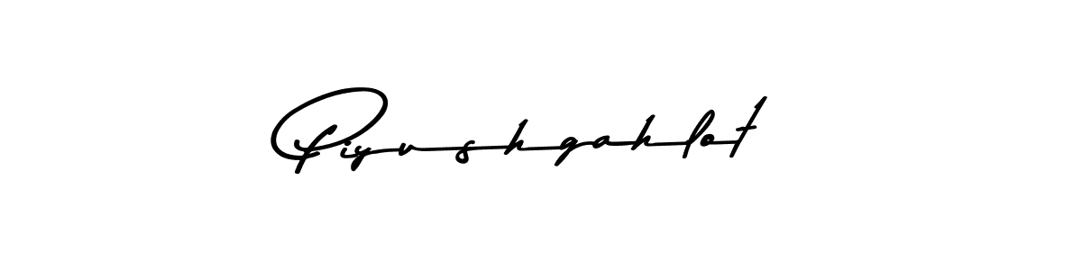 Design your own signature with our free online signature maker. With this signature software, you can create a handwritten (Asem Kandis PERSONAL USE) signature for name Piyushgahlot. Piyushgahlot signature style 9 images and pictures png