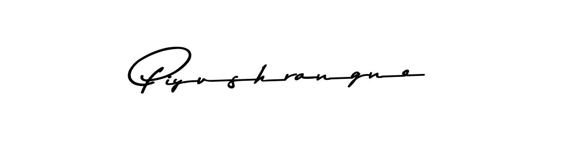 Make a beautiful signature design for name Piyushrangne. With this signature (Asem Kandis PERSONAL USE) style, you can create a handwritten signature for free. Piyushrangne signature style 9 images and pictures png