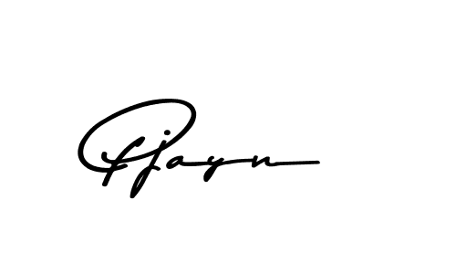 How to make Pjayn name signature. Use Asem Kandis PERSONAL USE style for creating short signs online. This is the latest handwritten sign. Pjayn signature style 9 images and pictures png