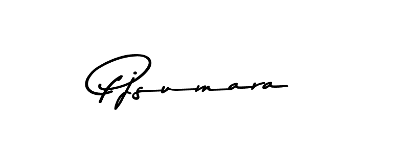 Use a signature maker to create a handwritten signature online. With this signature software, you can design (Asem Kandis PERSONAL USE) your own signature for name Pjsumara. Pjsumara signature style 9 images and pictures png