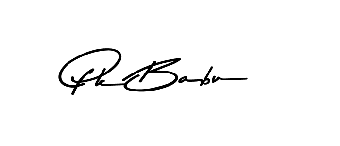 This is the best signature style for the Pk Babu name. Also you like these signature font (Asem Kandis PERSONAL USE). Mix name signature. Pk Babu signature style 9 images and pictures png