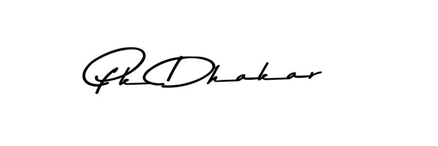 Pk Dhakar stylish signature style. Best Handwritten Sign (Asem Kandis PERSONAL USE) for my name. Handwritten Signature Collection Ideas for my name Pk Dhakar. Pk Dhakar signature style 9 images and pictures png